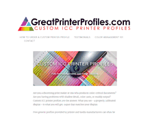 Tablet Screenshot of greatprinterprofiles.com